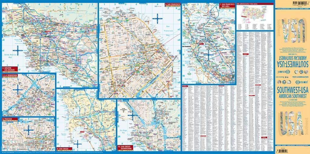 Bild: 9783866093195 | American Southwest 1 : 3 000 000. Road Map + City Maps | (Land-)Karte