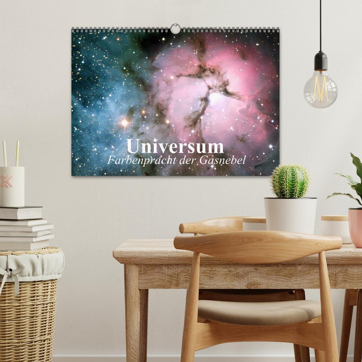 Bild: 9783435530106 | Universum. Farbenpracht der Gasnebel (Wandkalender 2025 DIN A3...