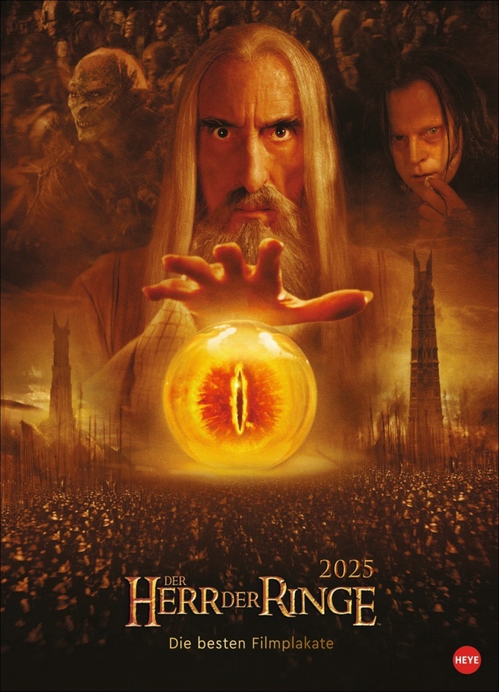 Cover: 9783756404711 | Der Herr der Ringe Filmplakate Edition Kalender 2025 | Kalender | 2025