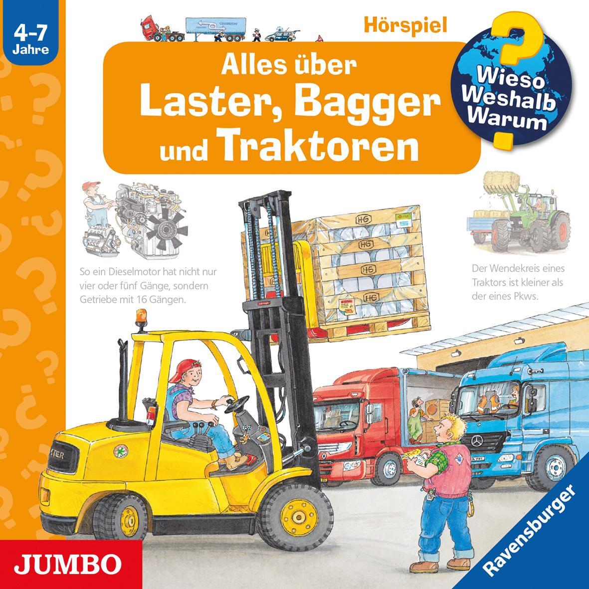 Cover: 9783833720338 | Wieso? Weshalb? Warum? Alles über Laster, Bagger und Traktoren | CD