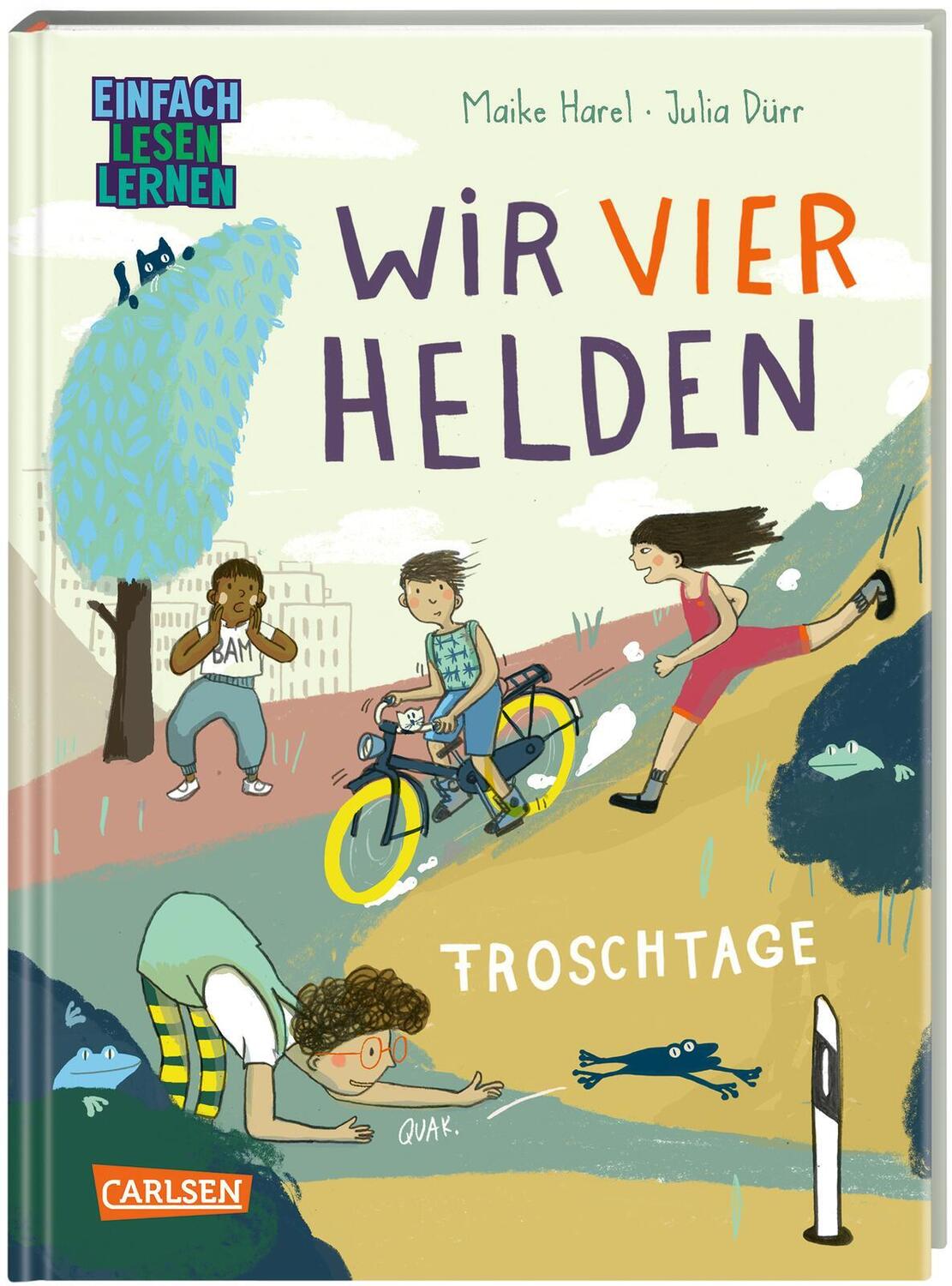 Cover: 9783551690937 | Wir vier Helden: Froschtage | Maike Harel | Buch | Wir vier Helden