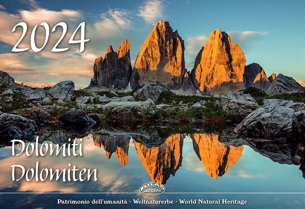 Cover: 9788887531404 | Dolomiten 2024 | Kalender | 2024 | Atlas Kalender | EAN 9788887531404