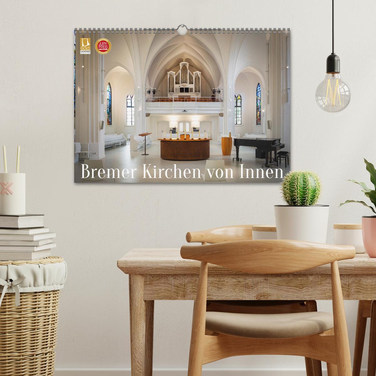 Bild: 9783383827761 | Bremer Kirchen von Innen (Wandkalender 2025 DIN A3 quer), CALVENDO...