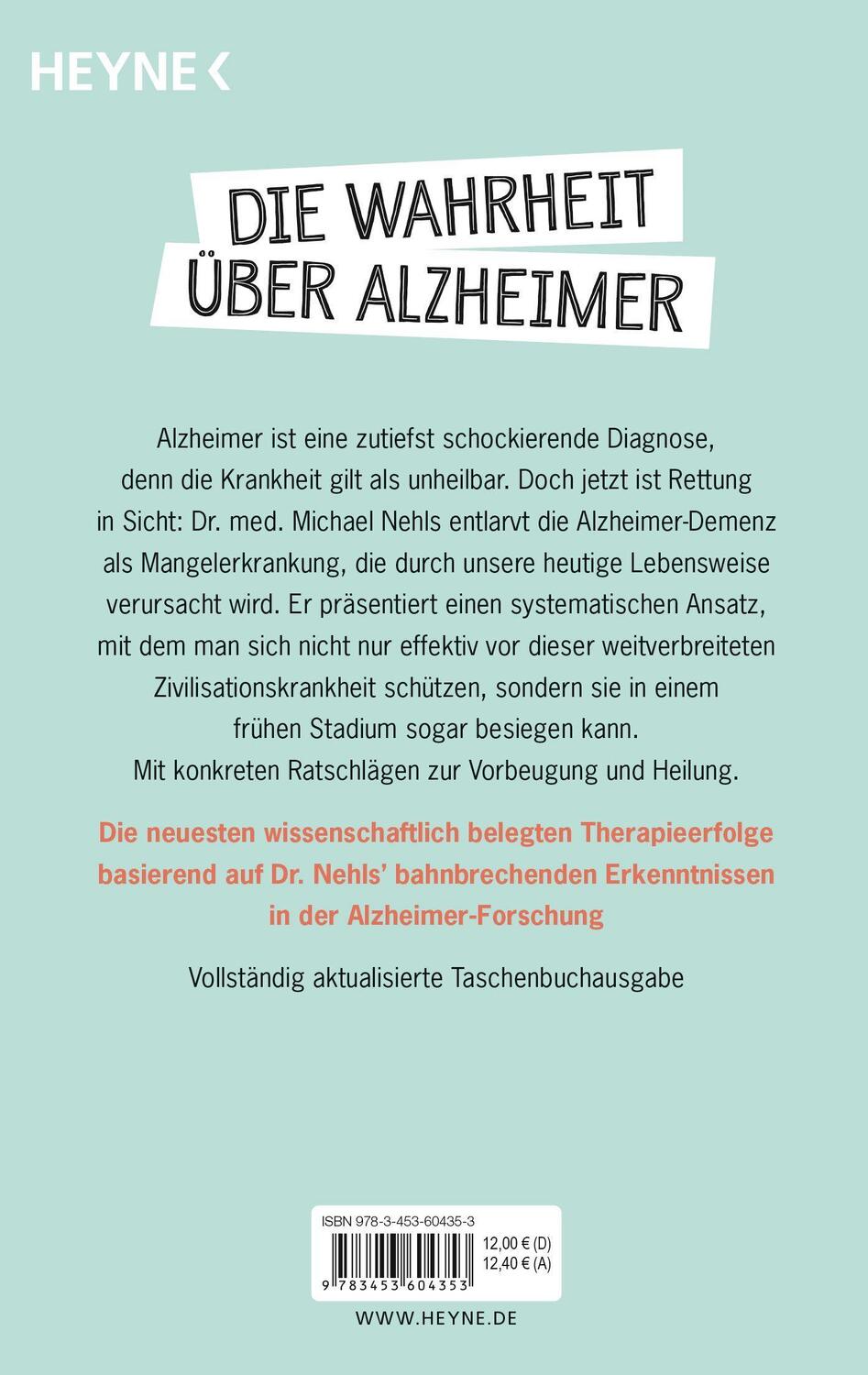 Bild: 9783453604353 | Alzheimer ist heilbar | Rechtzeitig zurück in ein gesundes Leben