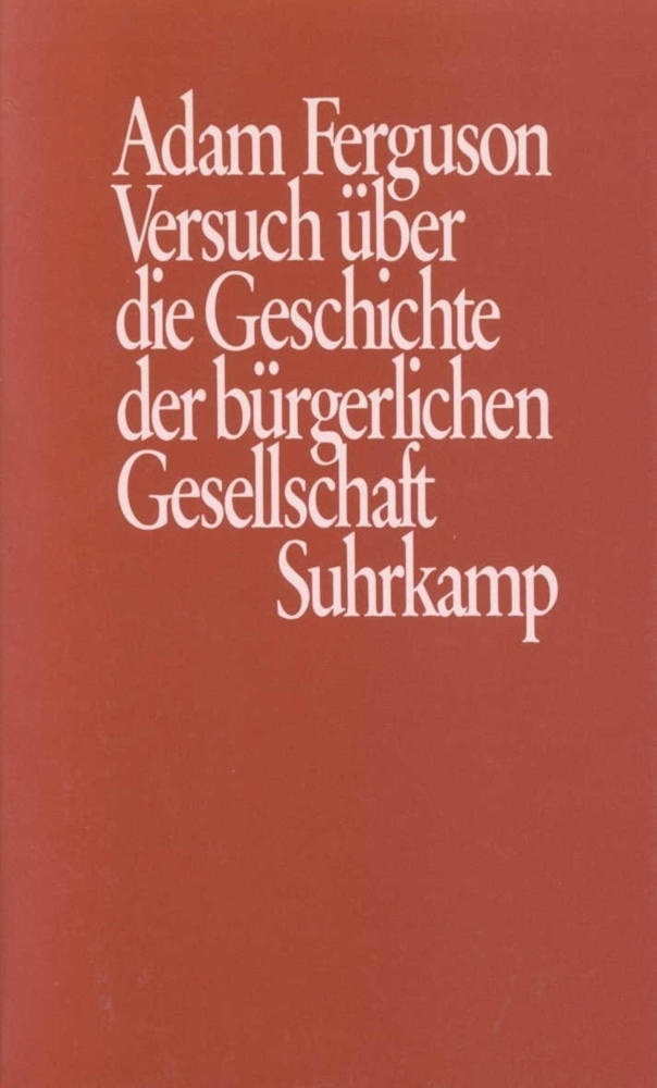 Cover: 9783518577561 | Versuch über die Geschichte der bürgerlichen Gesellschaft | Ferguson