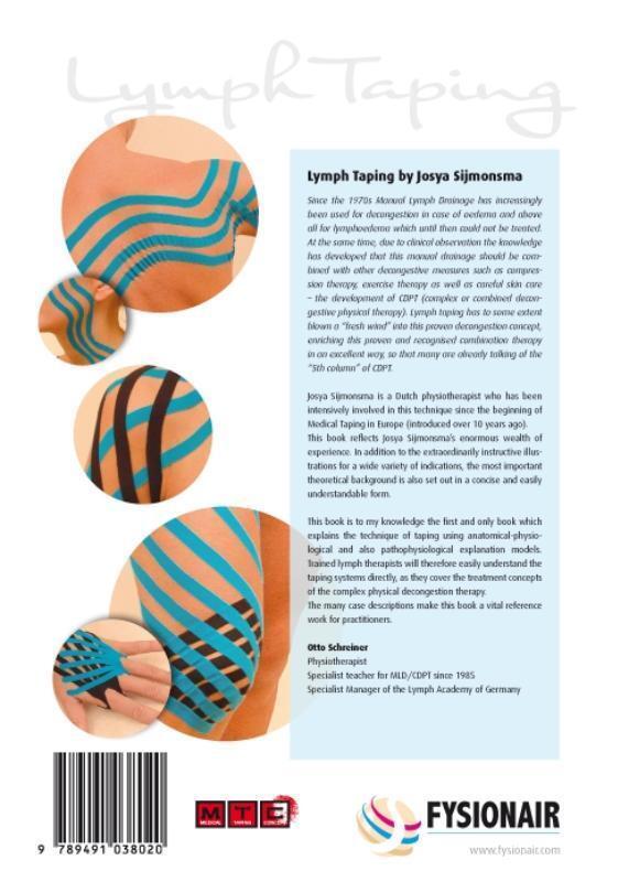 Rückseite: 9789491038020 | Lymph Taping | Theory, Technique, Practice | Josya Sijmonsma | Buch