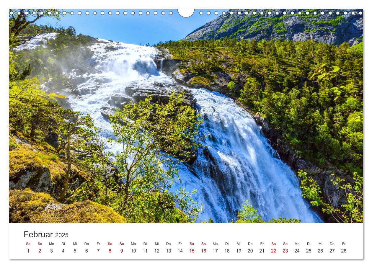 Bild: 9783435278855 | Wasserfälle in Norwegen (Wandkalender 2025 DIN A3 quer), CALVENDO...