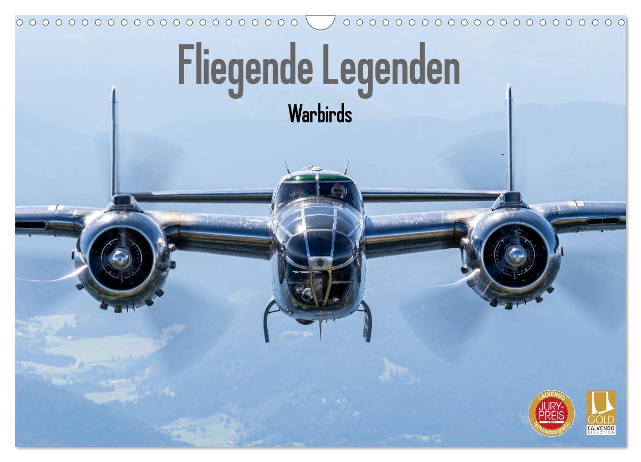 Cover: 9783435147748 | Fliegende Legenden - Warbirds (Wandkalender 2025 DIN A3 quer),...