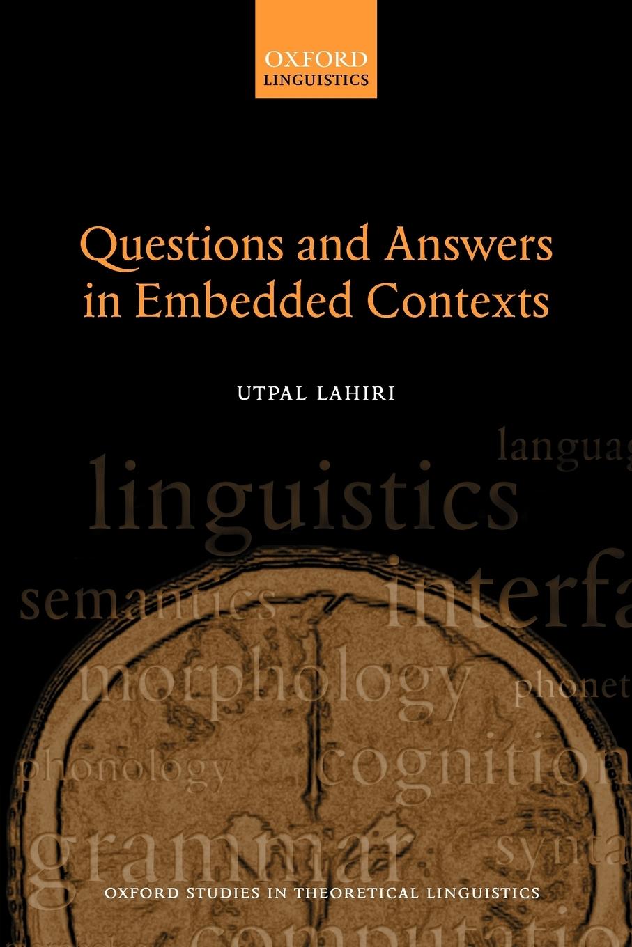 Cover: 9780199246526 | Questions and Answers in Embedded Contexts | Utpal Lahiri | Buch