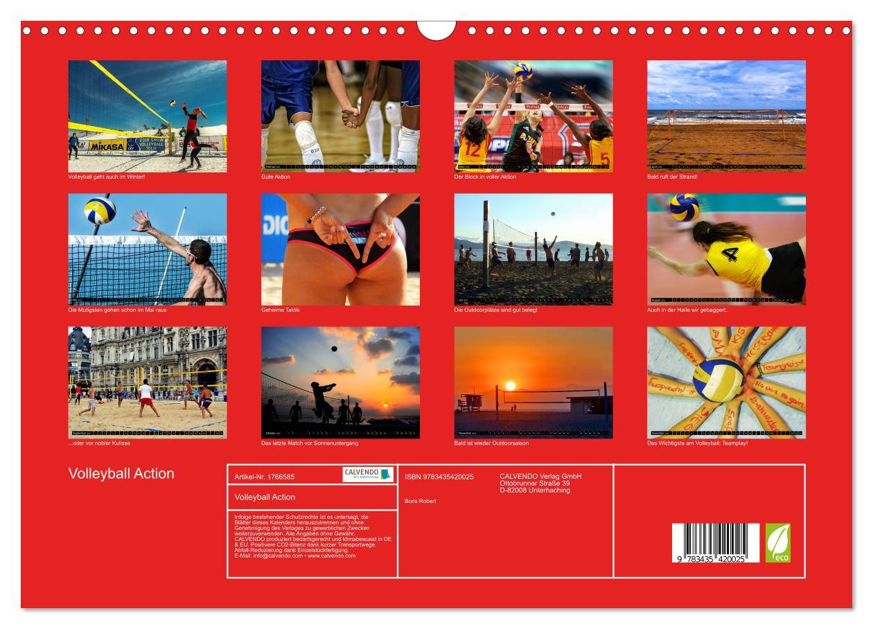 Bild: 9783435420025 | Volleyball Action (Wandkalender 2025 DIN A3 quer), CALVENDO...