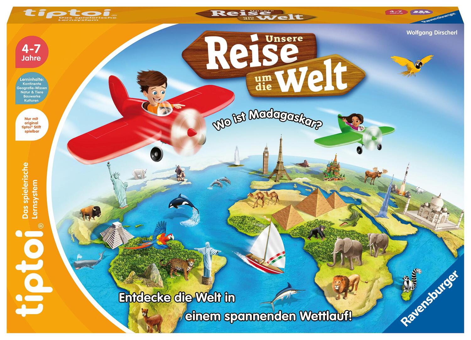 Cover: 4005556001170 | Ravensburger tiptoi Spiel 00117 Unsere Reise um die Welt -...