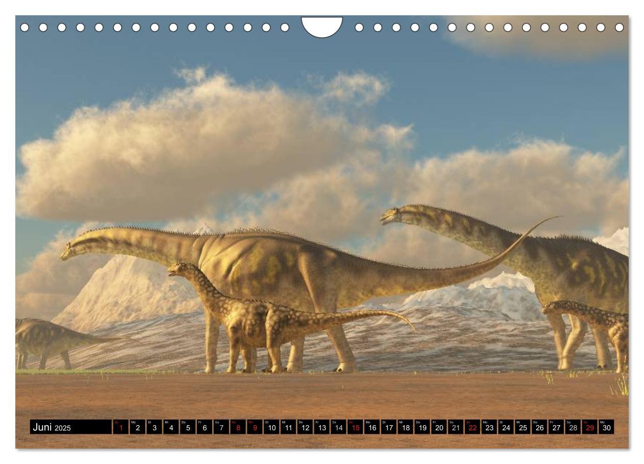 Bild: 9783435568208 | Dinosaurier. Urzeitliche Giganten (Wandkalender 2025 DIN A4 quer),...