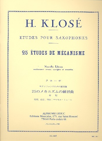 Cover: 9790046064036 | 25 Etudes de Mecanisme | Alphonse Leduc | EAN 9790046064036