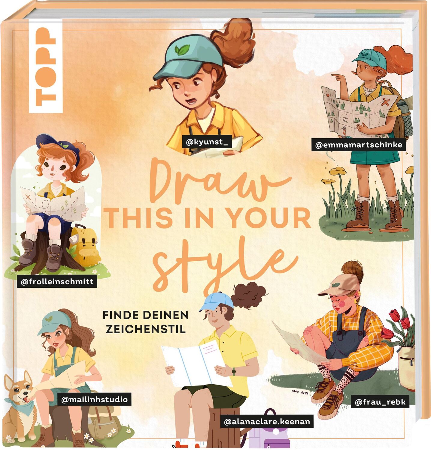 Cover: 9783735880345 | Draw this in your style | Finde deinen Zeichenstil | Emma Martschinke