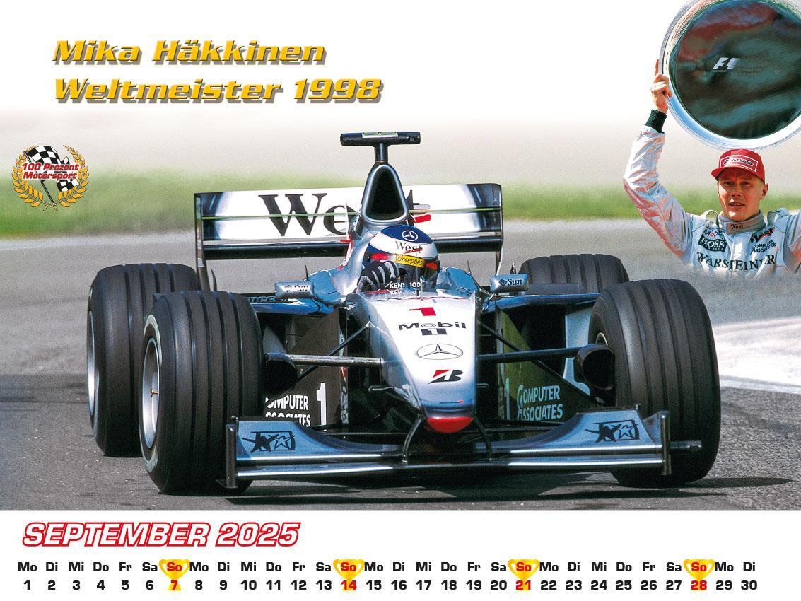 Bild: 9783948794804 | Best of F1 Weltmeister der 90iger Kalender 2025 | Frank Pommer | 2025