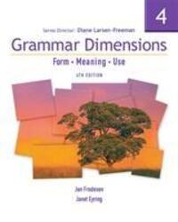 Cover: 9781413027525 | Grammar Dimensions 4 | Form, Meaning, Use | Diane Larsen-Freeman