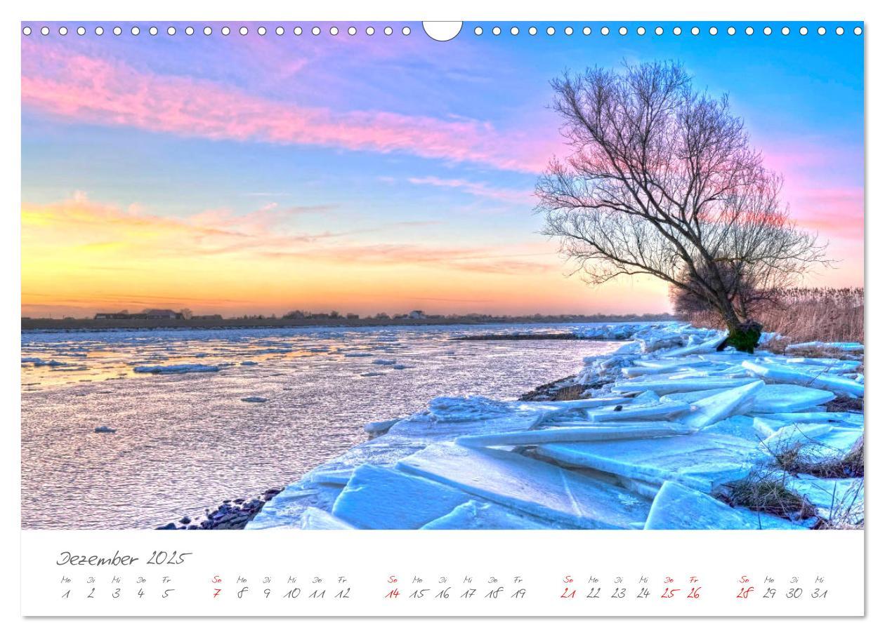 Bild: 9783435194353 | Die Elbe Impressionen (Wandkalender 2025 DIN A3 quer), CALVENDO...