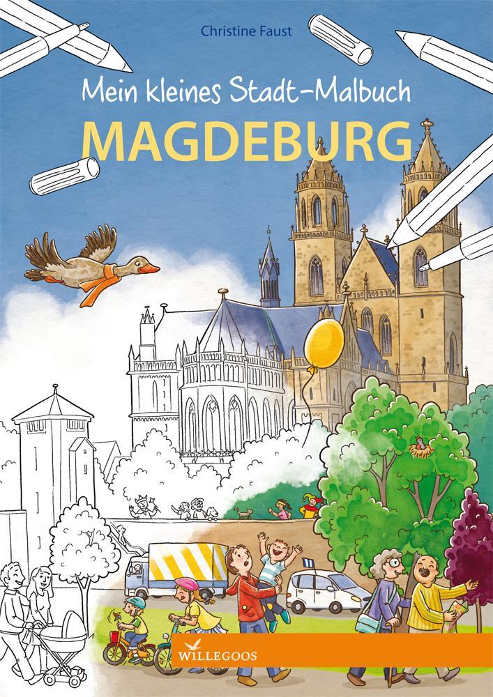 Cover: 9783944445397 | Mein kleines Stadt-Malbuch Magdeburg | Christine Faust | Broschüre