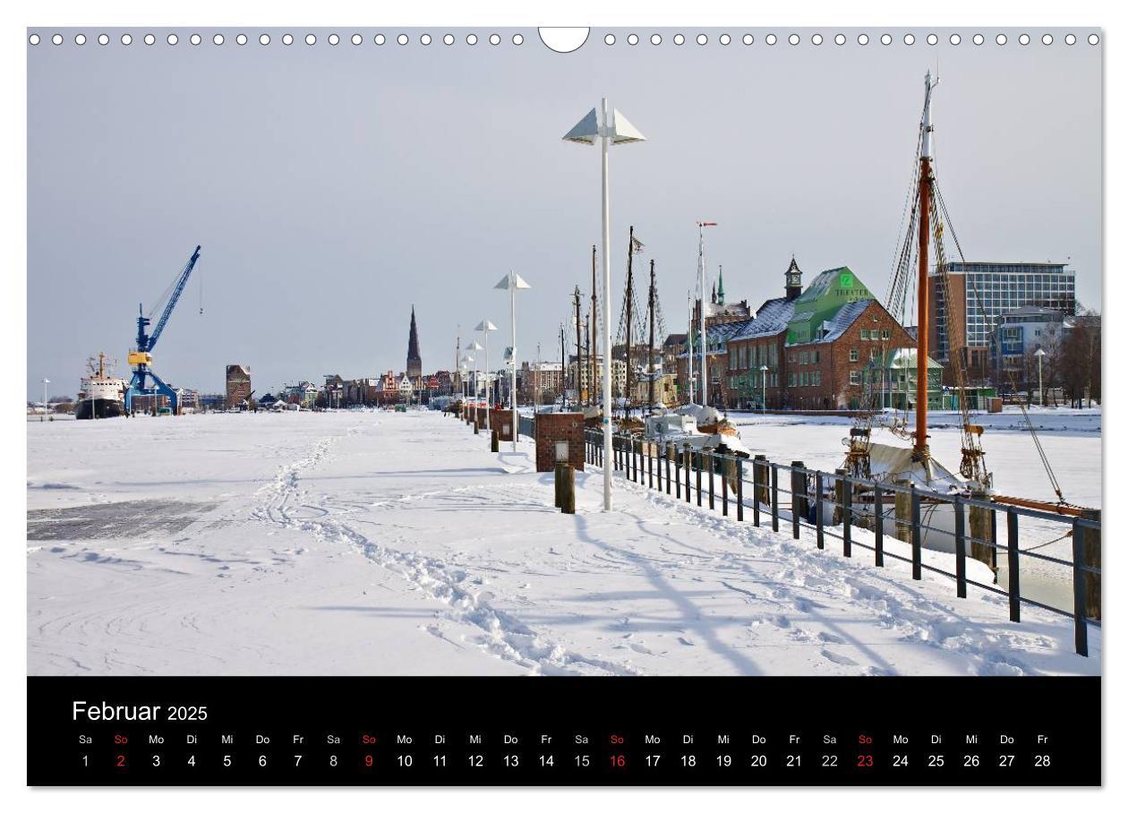 Bild: 9783435833320 | Rostock (Wandkalender 2025 DIN A3 quer), CALVENDO Monatskalender