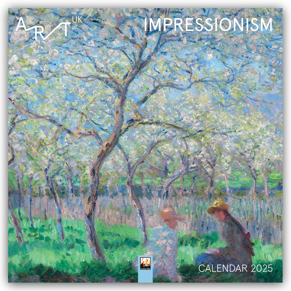 Cover: 9781835620915 | Art UK: Impressionism Wall Calendar 2025 (Art Calendar) | Tree Flame