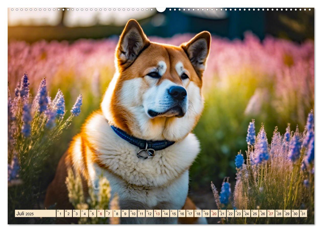 Bild: 9783457071700 | Akita Inu - Inbegriff der Treue (Wandkalender 2025 DIN A2 quer),...