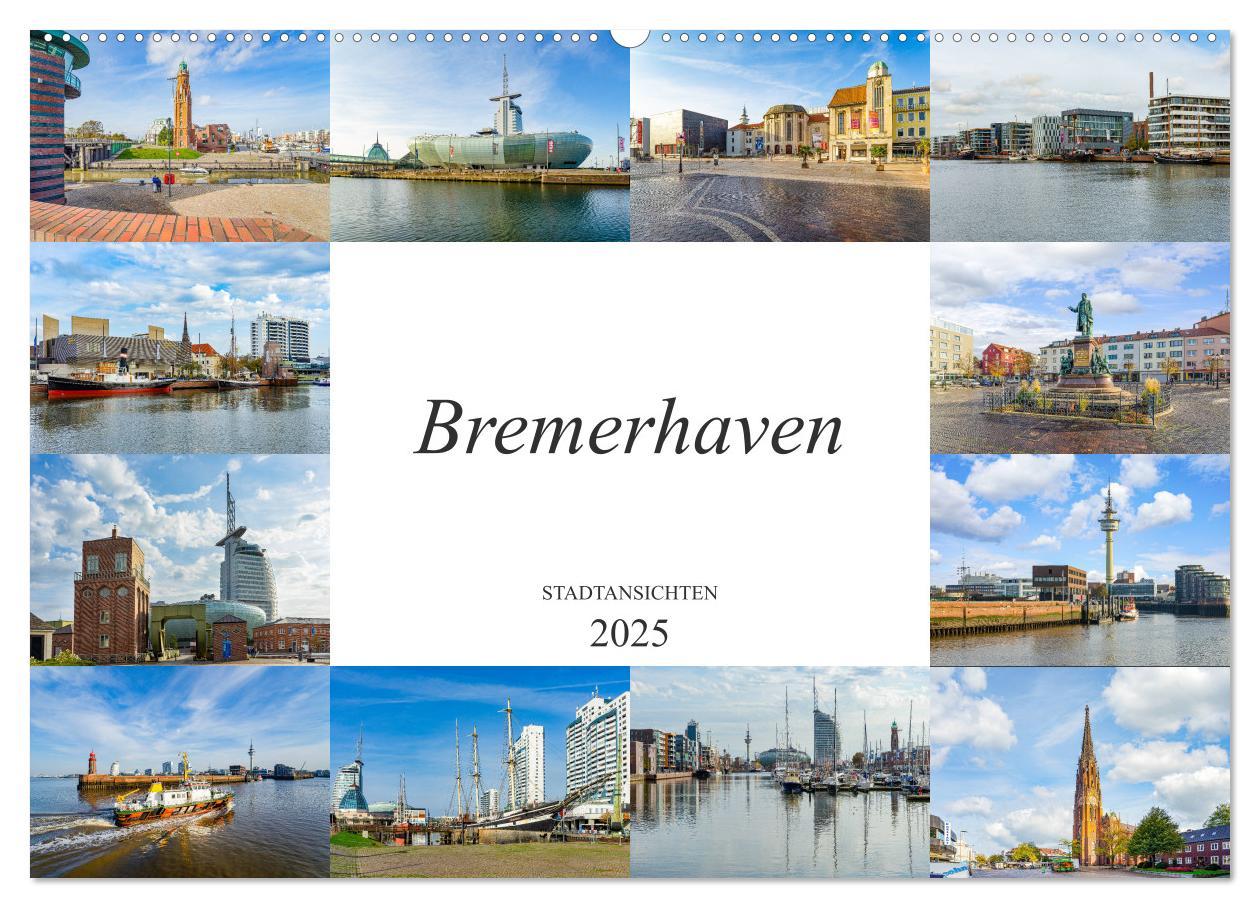 Cover: 9783435181988 | Bremerhaven Stadtansichten (Wandkalender 2025 DIN A2 quer),...