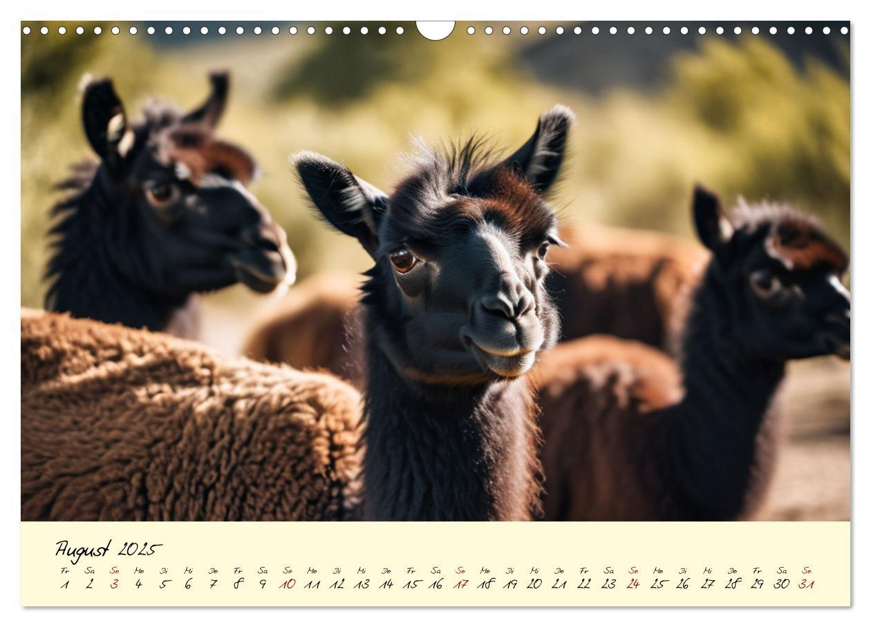 Bild: 9783457189399 | Alpakas, die sanften Andenbewohner (Wandkalender 2025 DIN A3 quer),...