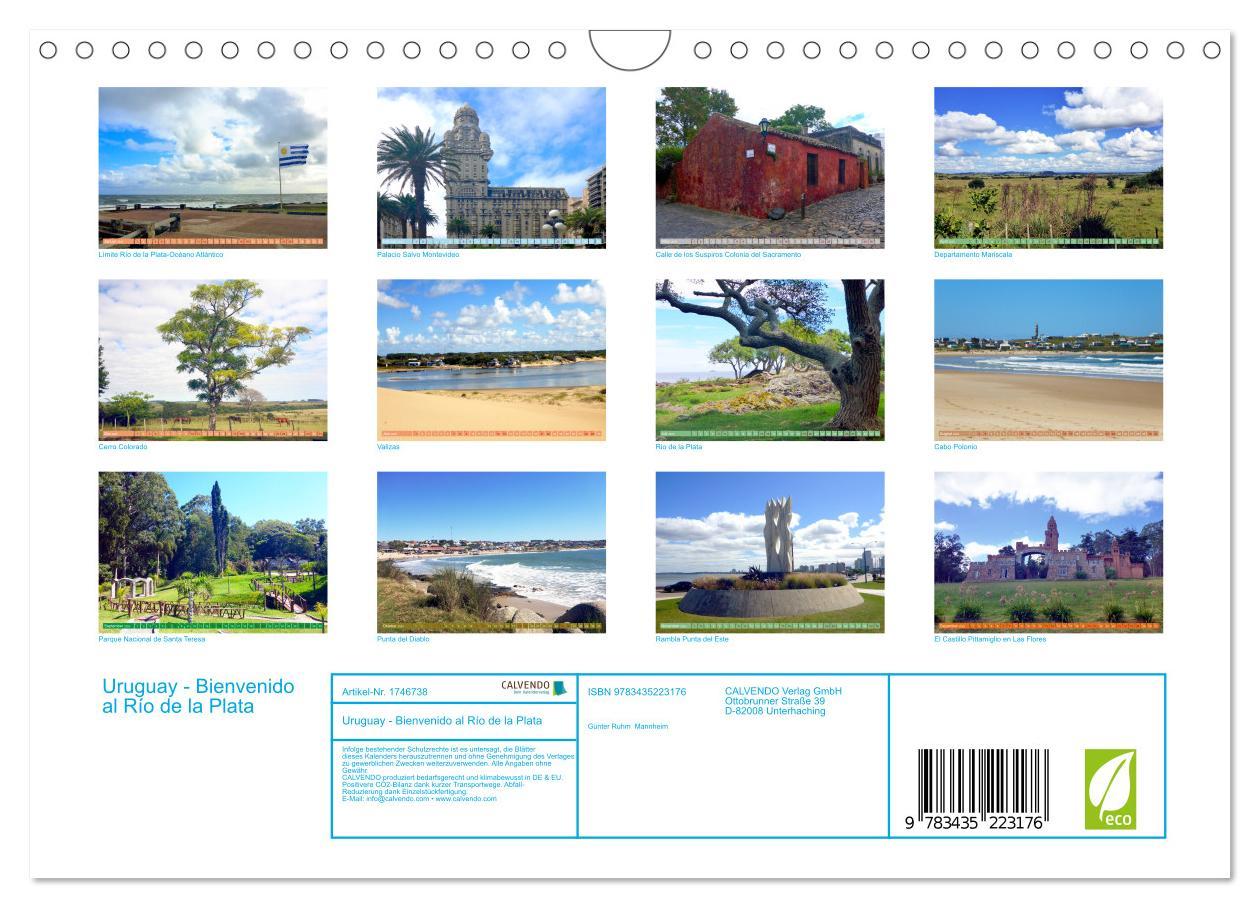 Bild: 9783435223176 | Uruguay - Bienvenido al Río de la Plata (Wandkalender 2025 DIN A4...