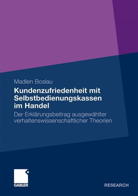 Cover: 9783834919298 | Kundenzufriedenheit mit Selbstbedienungskassen im Handel | Boslau