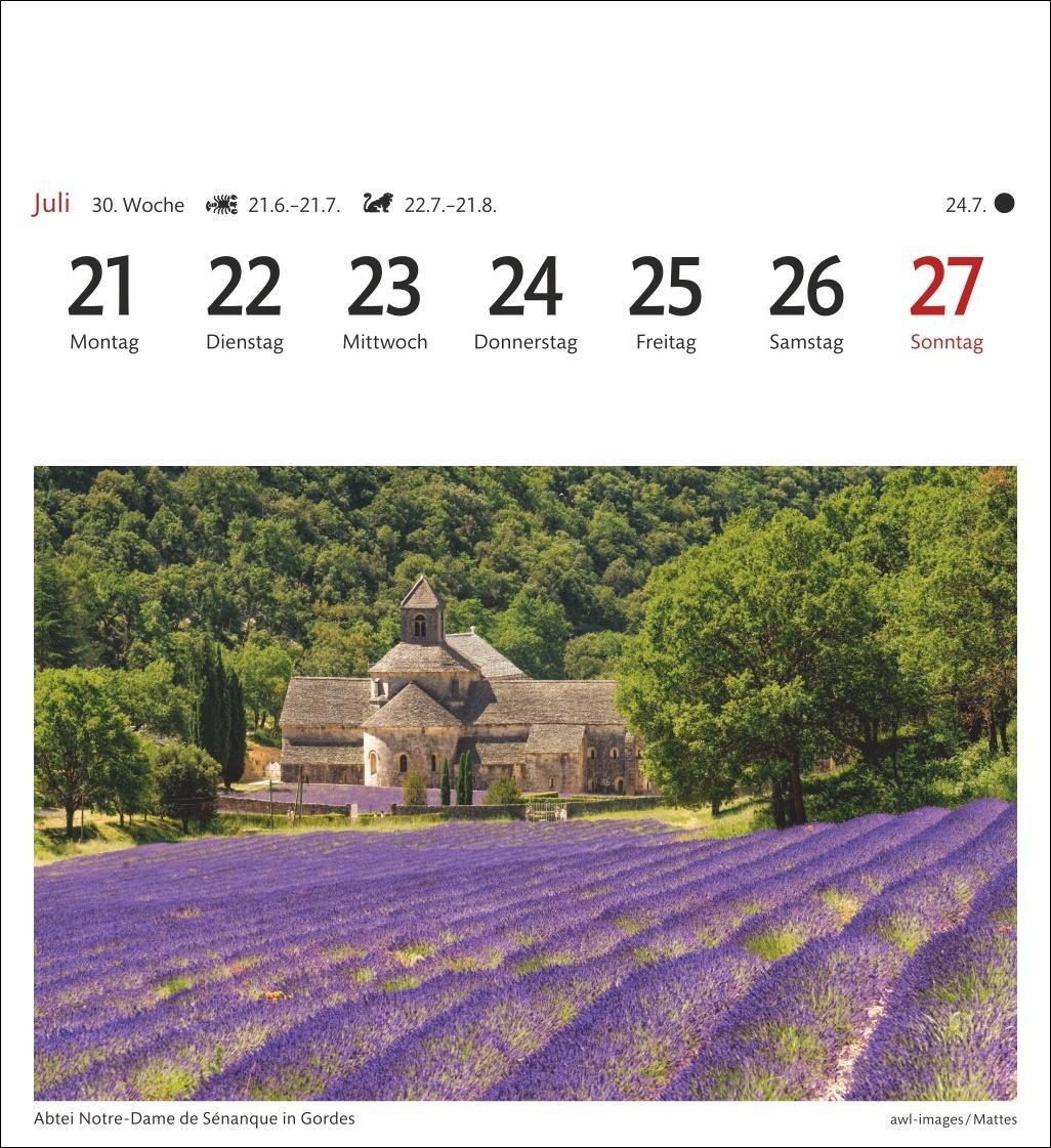 Bild: 9783840033421 | Provence Sehnsuchtskalender 2025 - Wochenkalender mit 53 Postkarten