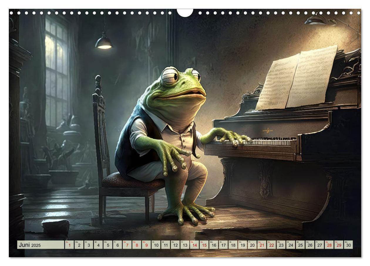 Bild: 9783383916236 | Frosch Konzert (Wandkalender 2025 DIN A3 quer), CALVENDO...