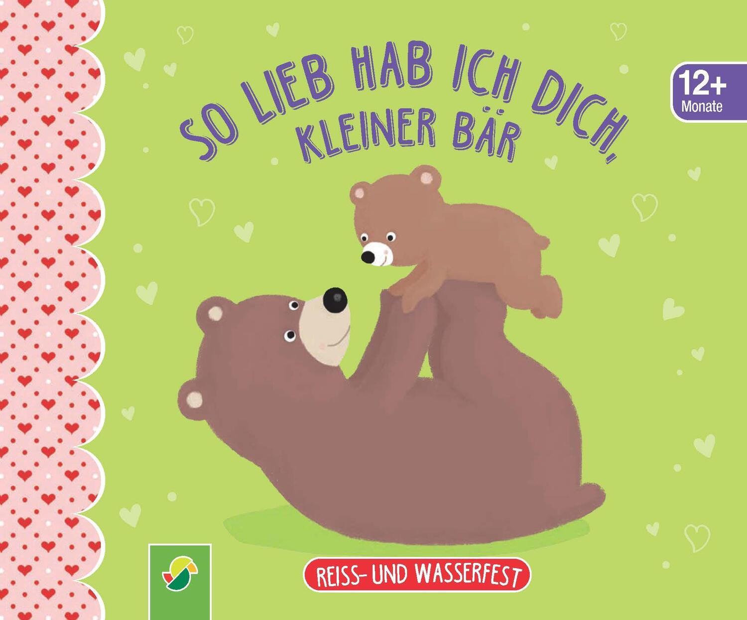 Cover: 9783849940300 | So lieb hab ich dich, kleiner Bär. Reiss- und wasserfest für Kinder...