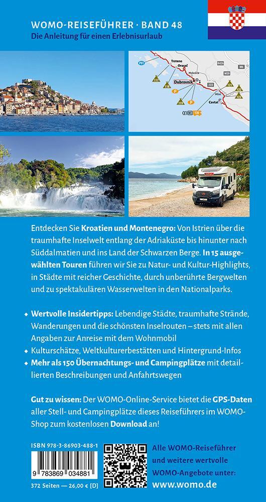 Rückseite: 9783869034881 | Entdeckertouren mit dem Wohnmobil Kroatien | und Montenegro | Buch