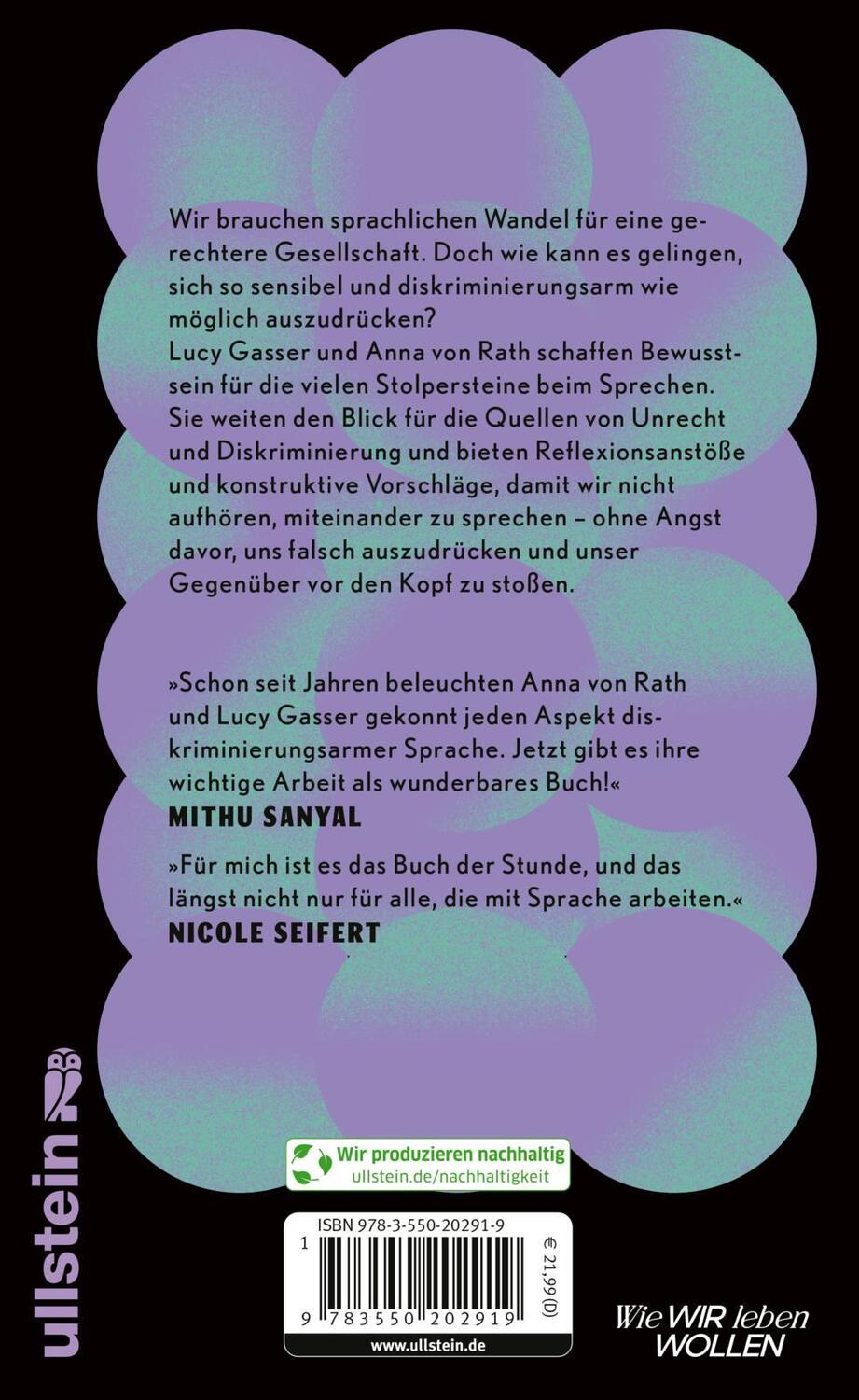 Rückseite: 9783550202919 | Macht Sprache | Lucy Gasser (u. a.) | Buch | 240 S. | Deutsch | 2024