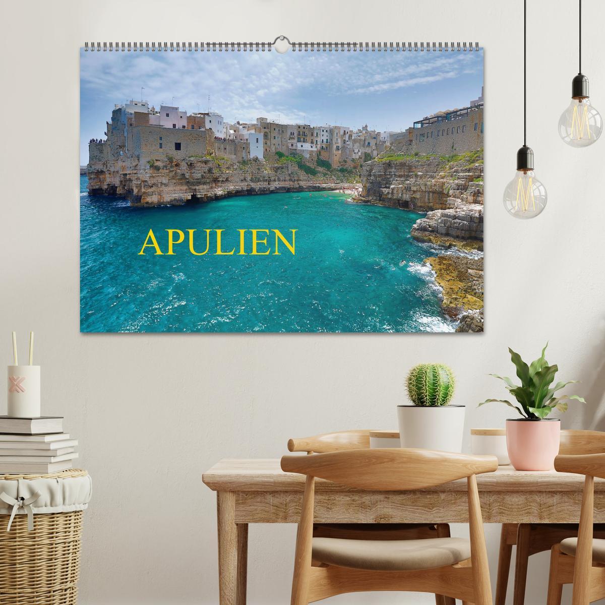 Bild: 9783435203581 | Apulien (Wandkalender 2025 DIN A2 quer), CALVENDO Monatskalender