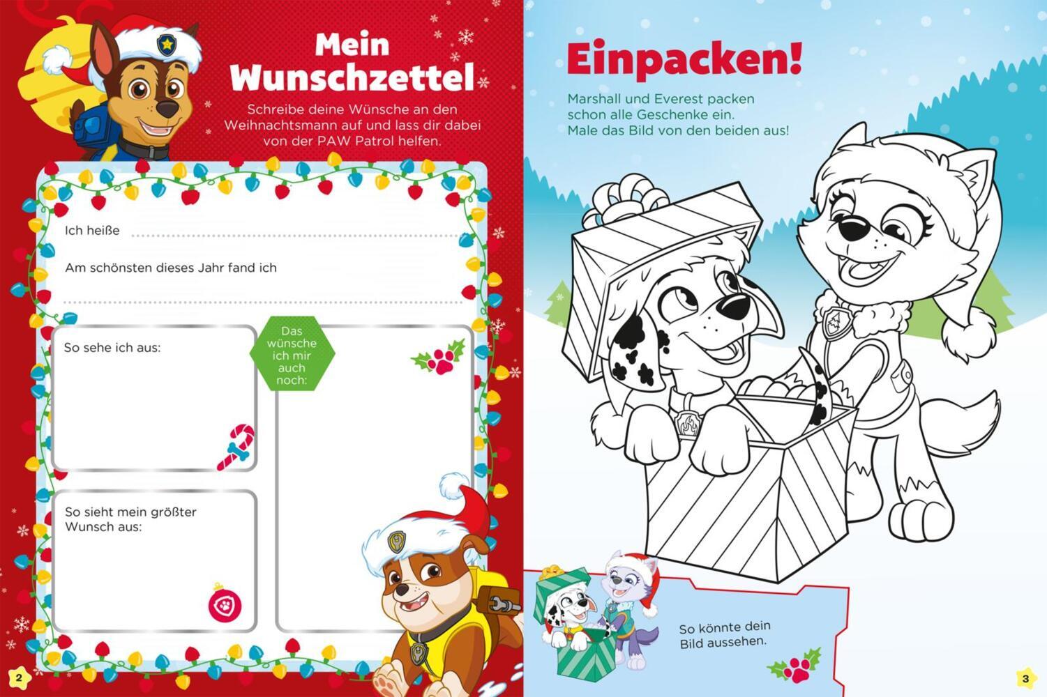 Bild: 9783845121659 | PAW Patrol Kindergartenheft: Weihnachten - Mein Mitmach-Spaß | Buch