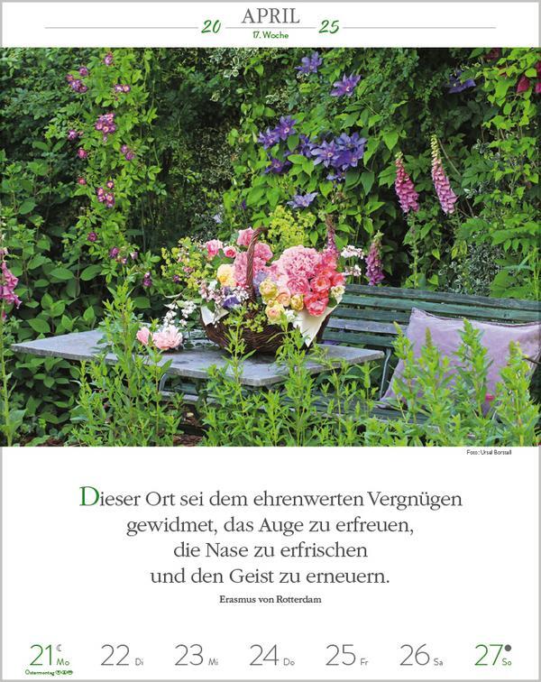 Bild: 9783731879497 | Literaturkalender Gartenlust 2025 | Verlag Korsch | Kalender | 54 S.