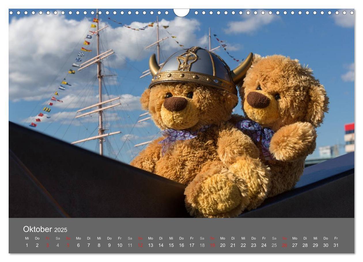 Bild: 9783435503063 | Travelling Teddy 2025 (Wandkalender 2025 DIN A3 quer), CALVENDO...