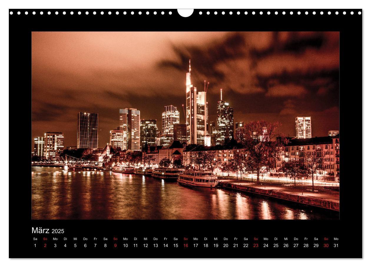 Bild: 9783435273362 | Frankfurt bei Nacht 2025 (Wandkalender 2025 DIN A3 quer), CALVENDO...