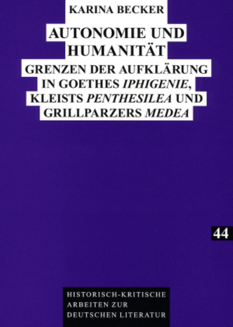 Cover: 9783631578971 | Autonomie und Humanität | Karina Becker | Taschenbuch | Paperback