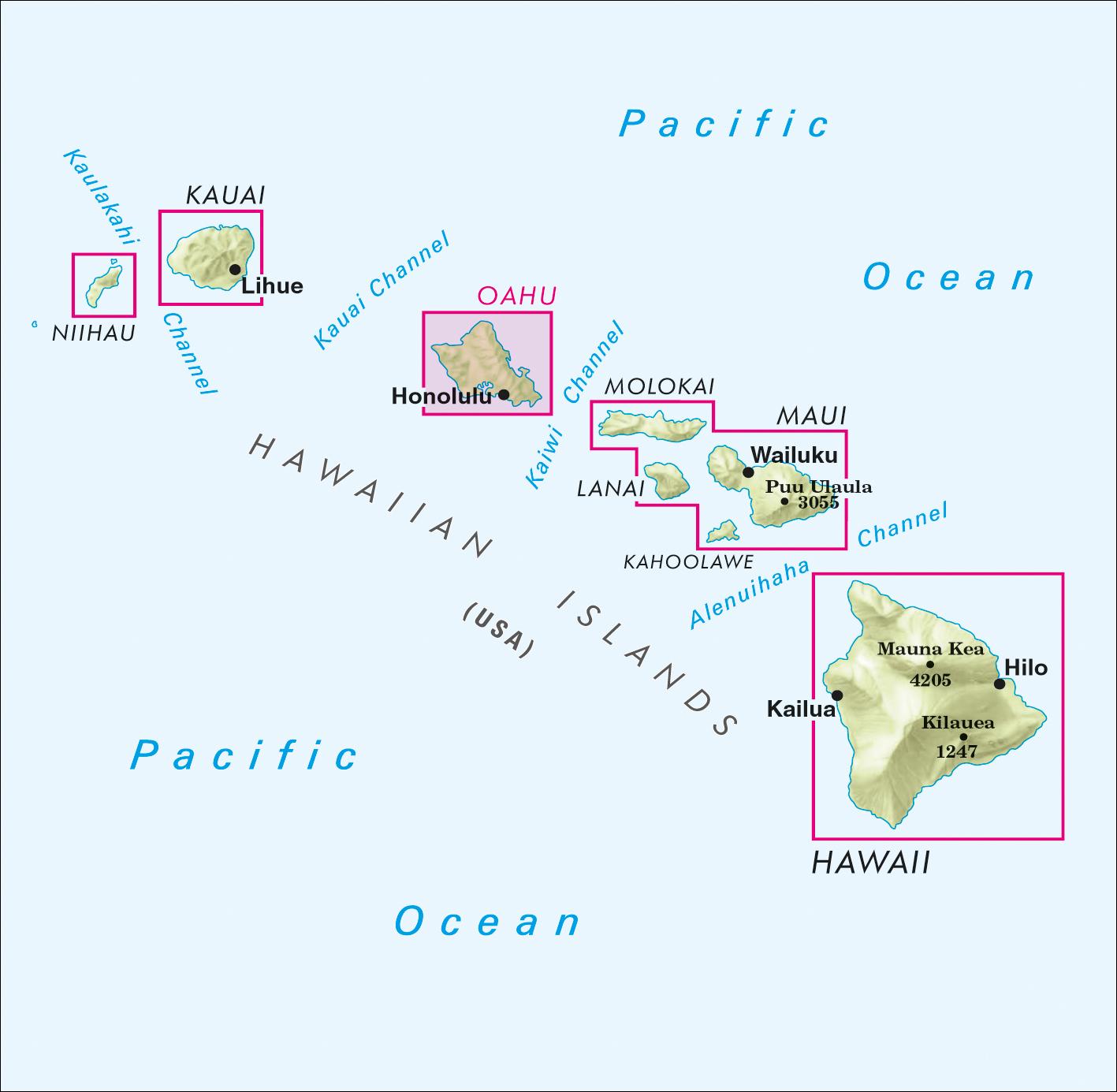 Rückseite: 9783865745354 | Nelles Map Hawaii: Honolulu, Oahu 1 : 150 000 | (Land-)Karte | Deutsch