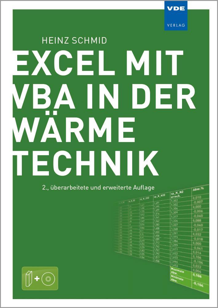 Bild: 9783800733873 | Excel mit VBA in der Wärmetechnik | Heinz Schmid | Taschenbuch | XVI