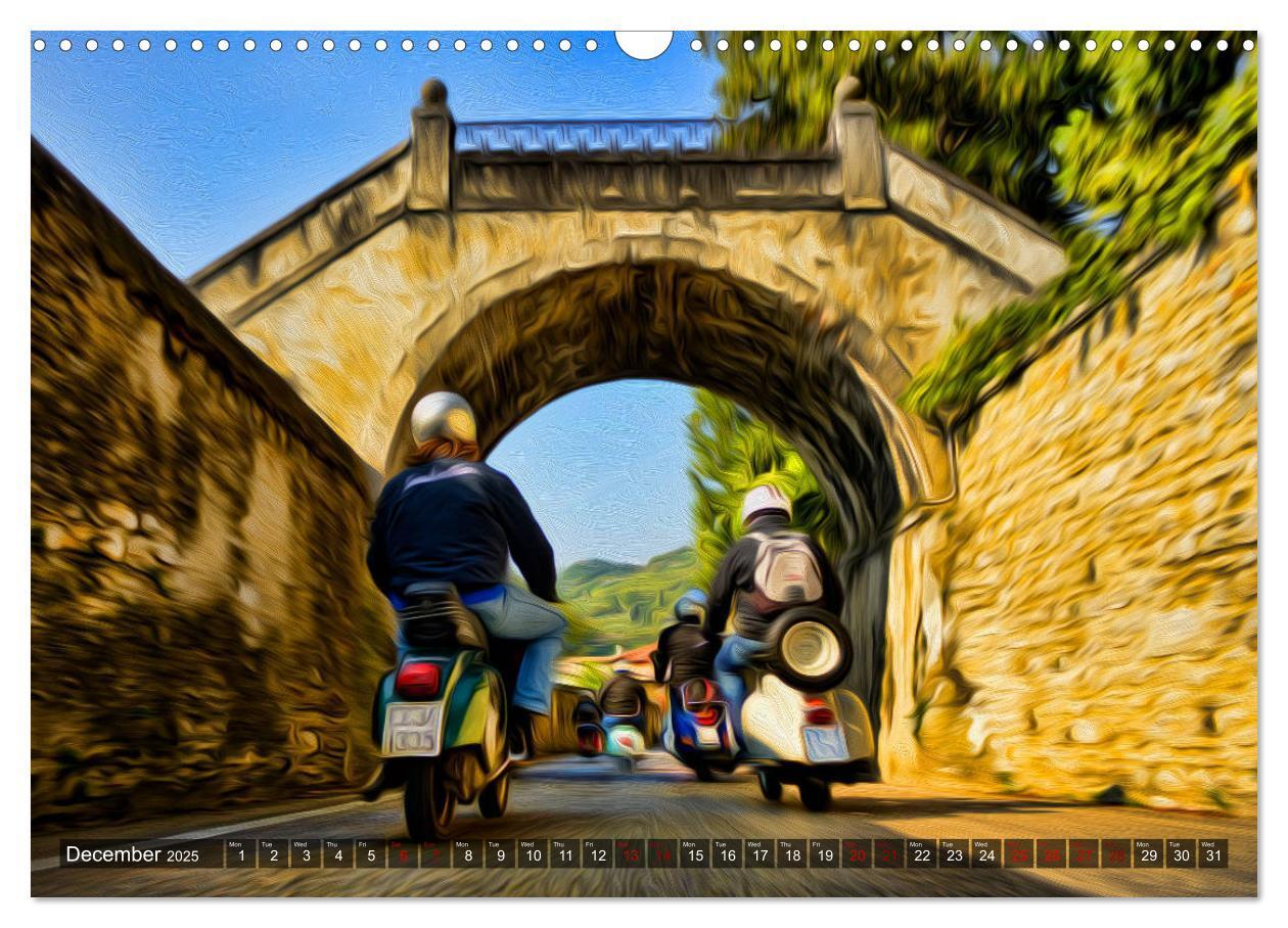 Bild: 9781325949076 | Low-angle shots of scooters (Wall Calendar 2025 DIN A3 landscape),...