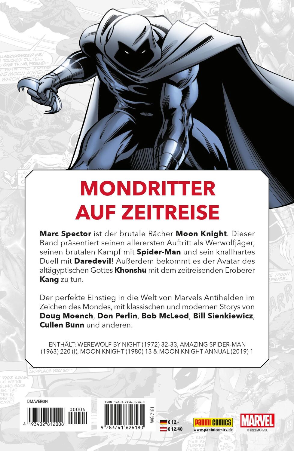 Rückseite: 9783741626180 | Moon Knight | Doug Moench (u. a.) | Taschenbuch | 120 S. | Deutsch