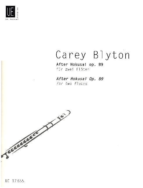 Cover: 9783702407797 | After Hokusai | op. 89. 2 Flöten. Spielpartitur. | Carey Blyton | Buch