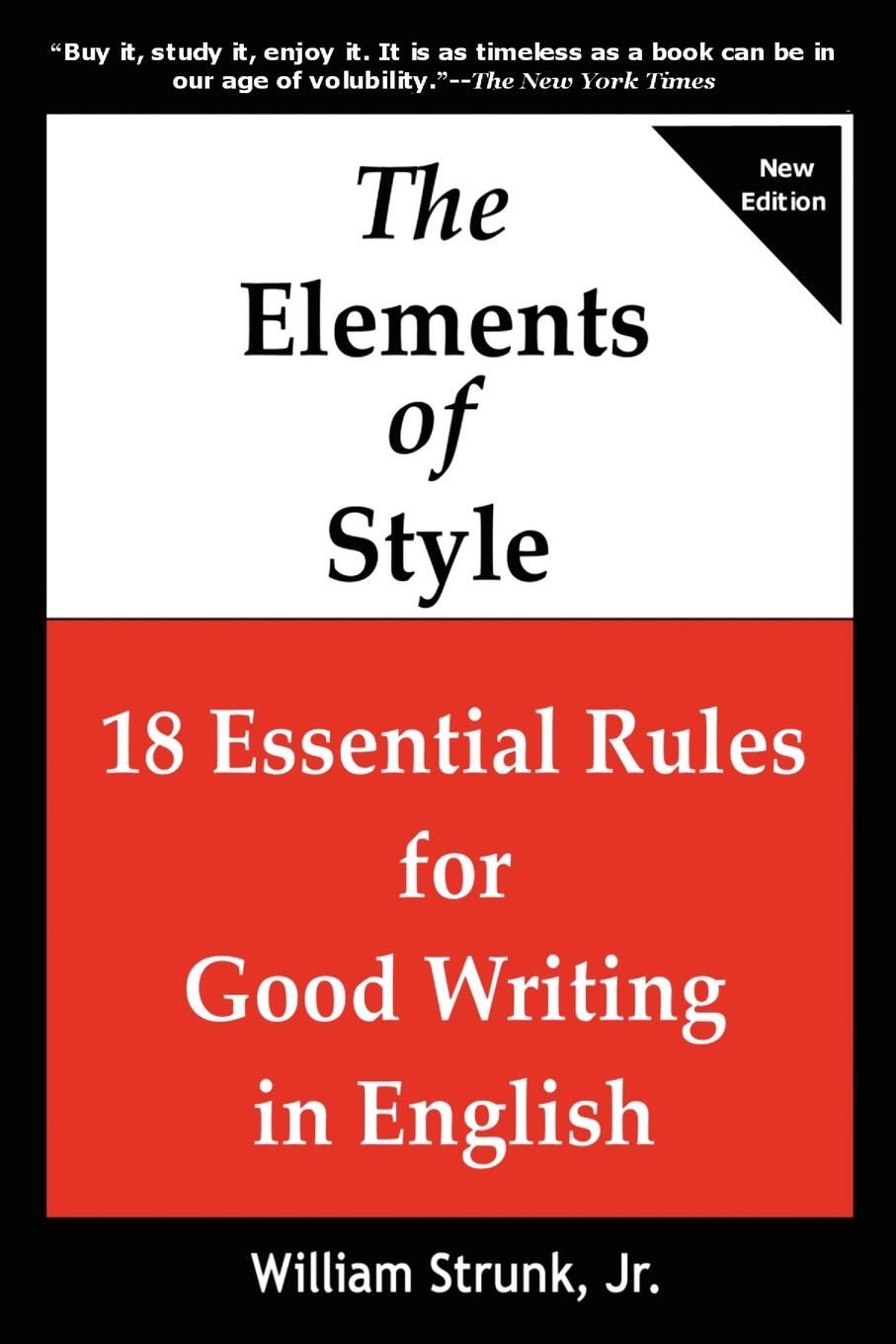 Cover: 9781936583362 | The Elements of Style | 18 Essential Rules for Good Writing in English