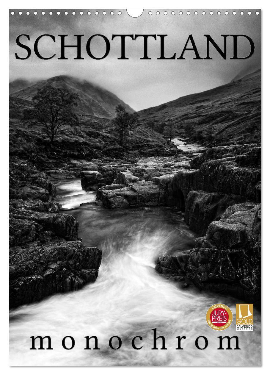 Cover: 9783457048818 | Schottland Monochrom (Wandkalender 2025 DIN A3 hoch), CALVENDO...