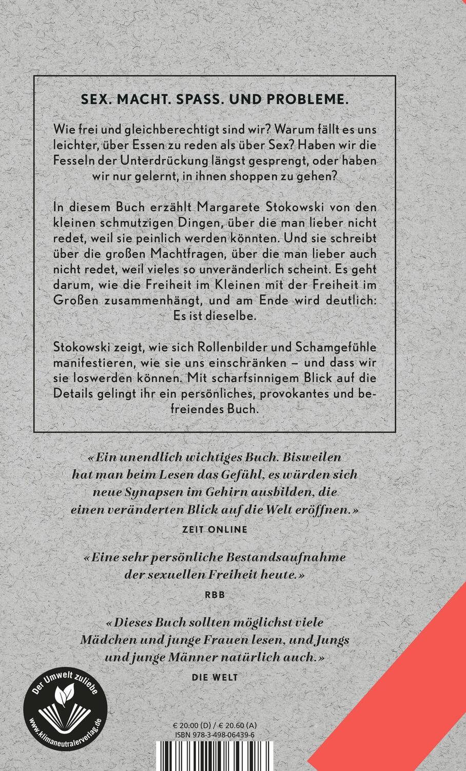 Rückseite: 9783498064396 | Untenrum frei | Margarete Stokowski | Buch | Deutsch | 2016 | Rowohlt