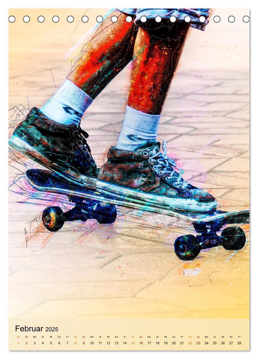 Bild: 9783435928231 | Skateboarding - einfach cool (Tischkalender 2025 DIN A5 hoch),...