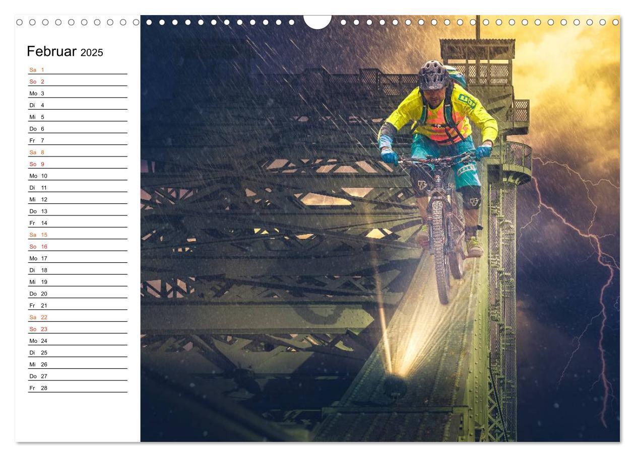 Bild: 9783435487806 | Mountainbike Trails (Wandkalender 2025 DIN A3 quer), CALVENDO...